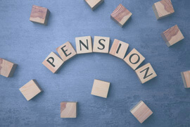 Letters Arranged as Pension Image
