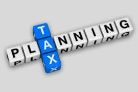 Letters formed to spell Tax Planning Image